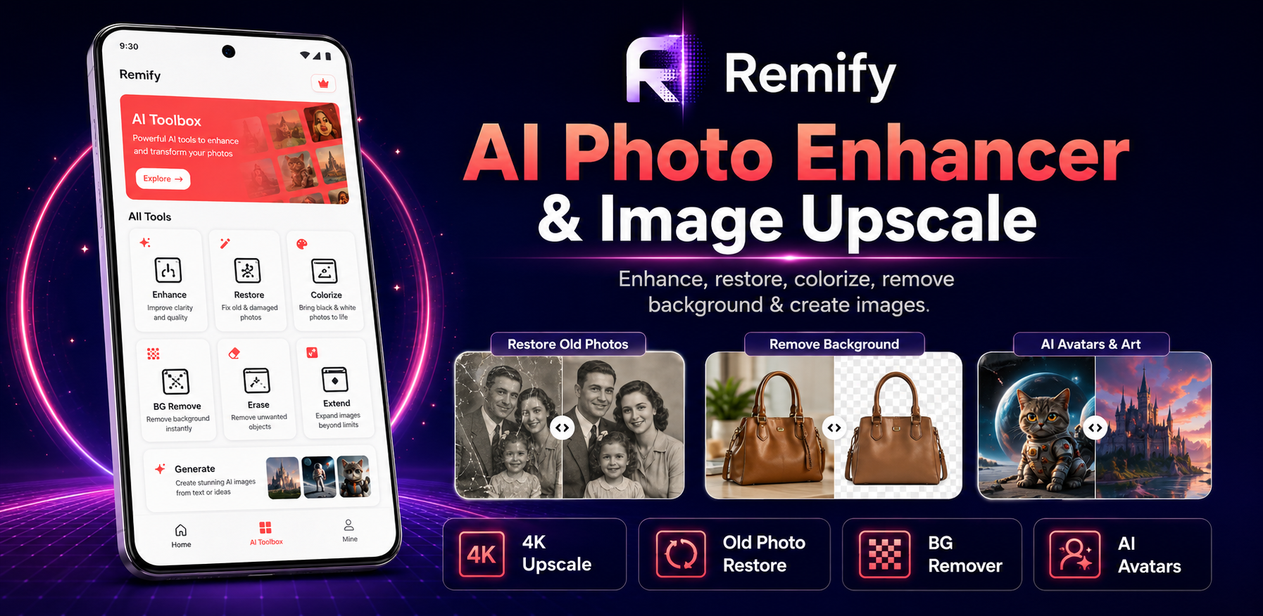 Remify app screenshot